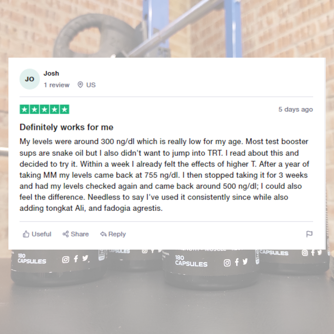 Military Muscle Natural T-Booster - 4 Month Supply