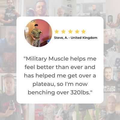 Military Muscle Natural T-Booster - 4 Month Supply