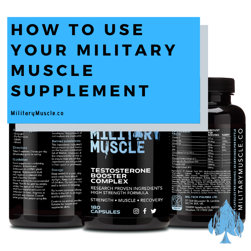 How to use your Military Muscle Supplement
