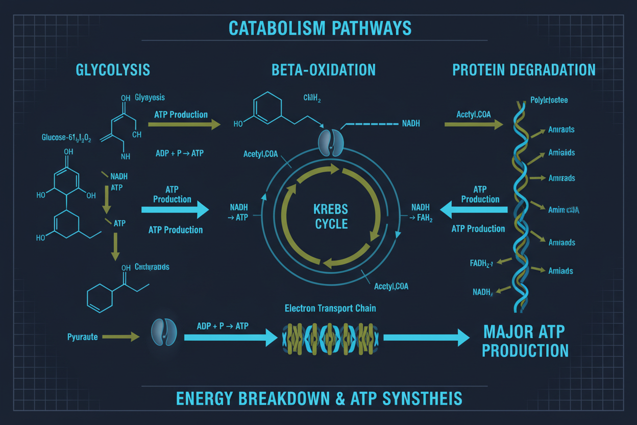 Catabolism Pathways diagram