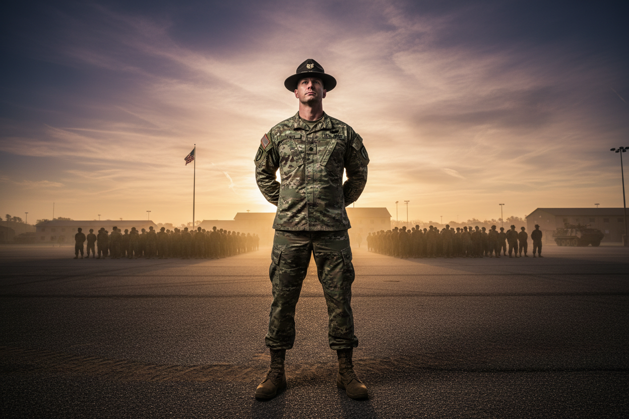 a drill sergeant