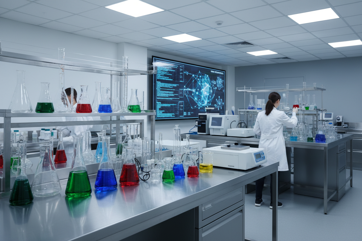 laboratory scene