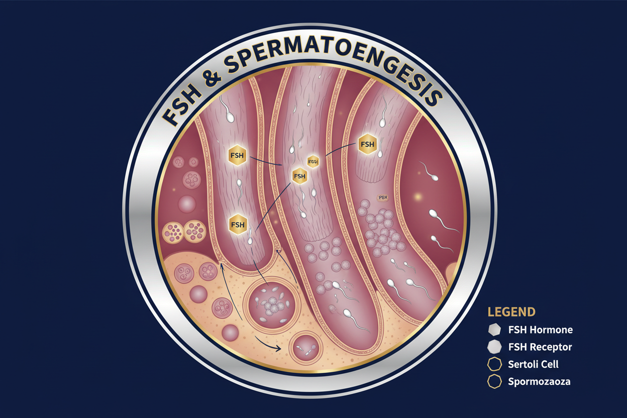 What is the Testicular Target For Follicle Stimulating Hormone (FSH)?