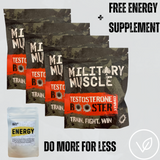 Military Muscle Natural T-Booster - 4 Month Supply